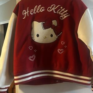 Forever 21 Red and White Hello Kitty Jacket